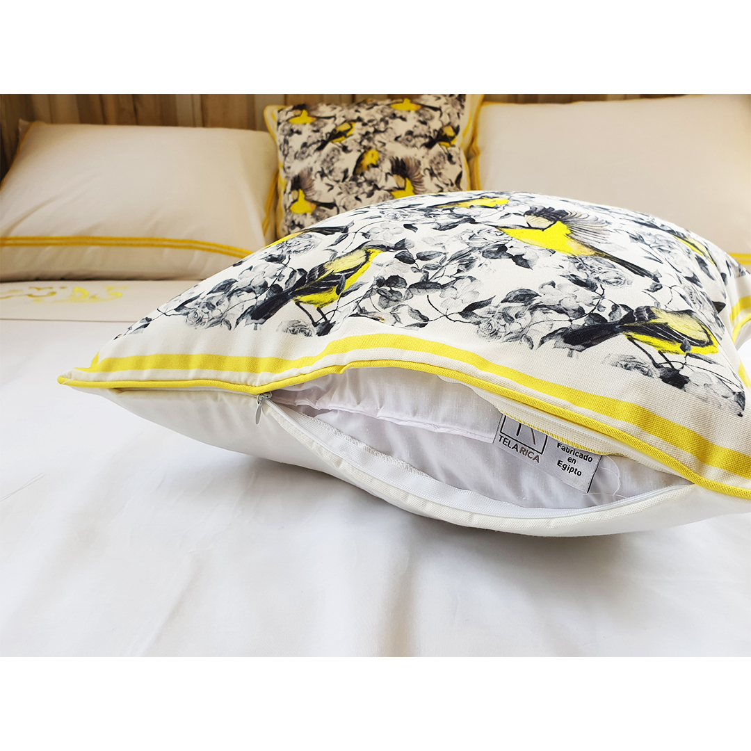 Yellow Birds Cushion